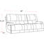 Canapé inclinable électrique Adlan avec deux fauteuils inclinables Adlan-109237997