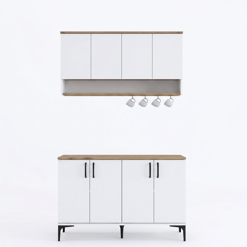 Armoire de cuisine et étagère murale Modern Modern