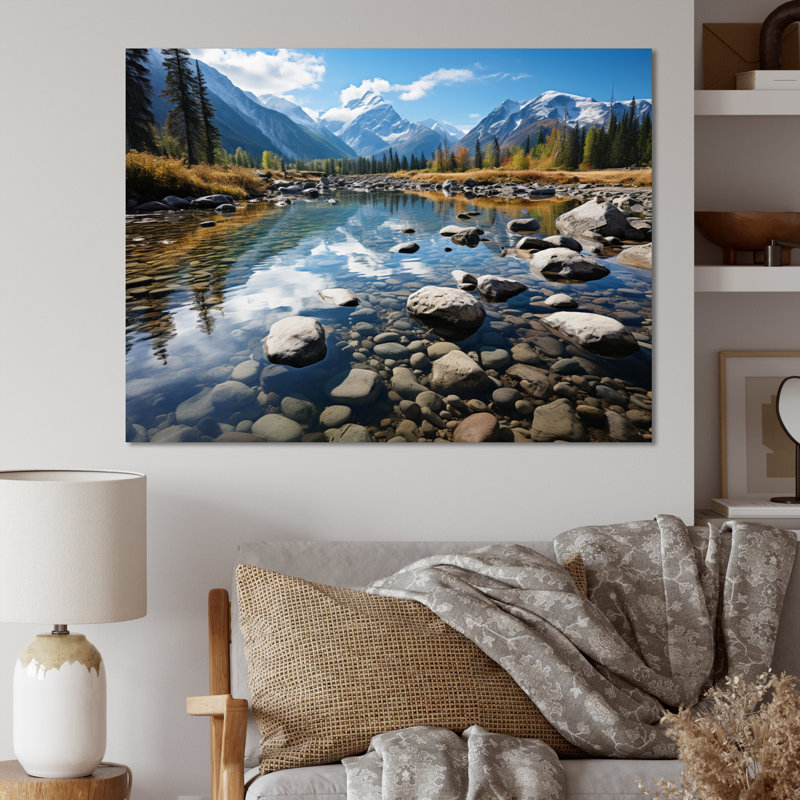 Canada Majestic Rockies II - impression, H 16 po x l 32 po x P 1 po, Toile tendue