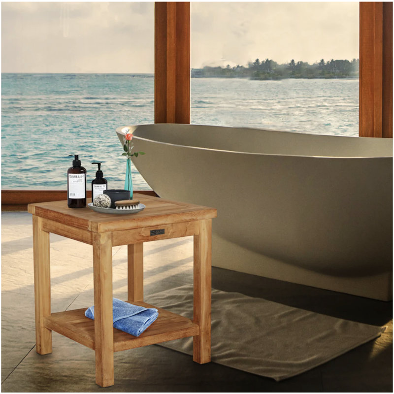 Tabouret en bois massif