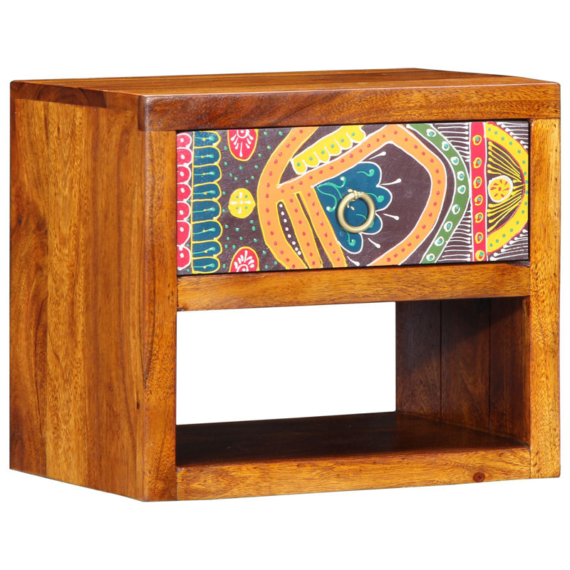 40cm W Solid Wood Bedside Table