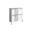 Armoire de rangement à chaussures verticale empilable 16 paires