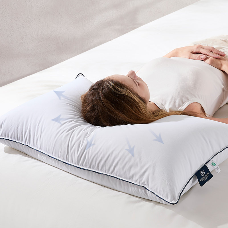  Oreiller de lit en duvet d'oie blanche Pacific Coast, 1, Standard