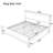 Mason Mid-Century Modern Solid Wood Platform King Bed with Slat Support