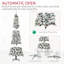 Arbre de Noël artificiel enneigé 7,5 pi-207961027