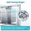 50mm W 70mm H Medicine Cabinet Mirror 3 Adjustable