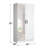Neiman 2 Doors Wardrobe, Mirrored Door-2081320182