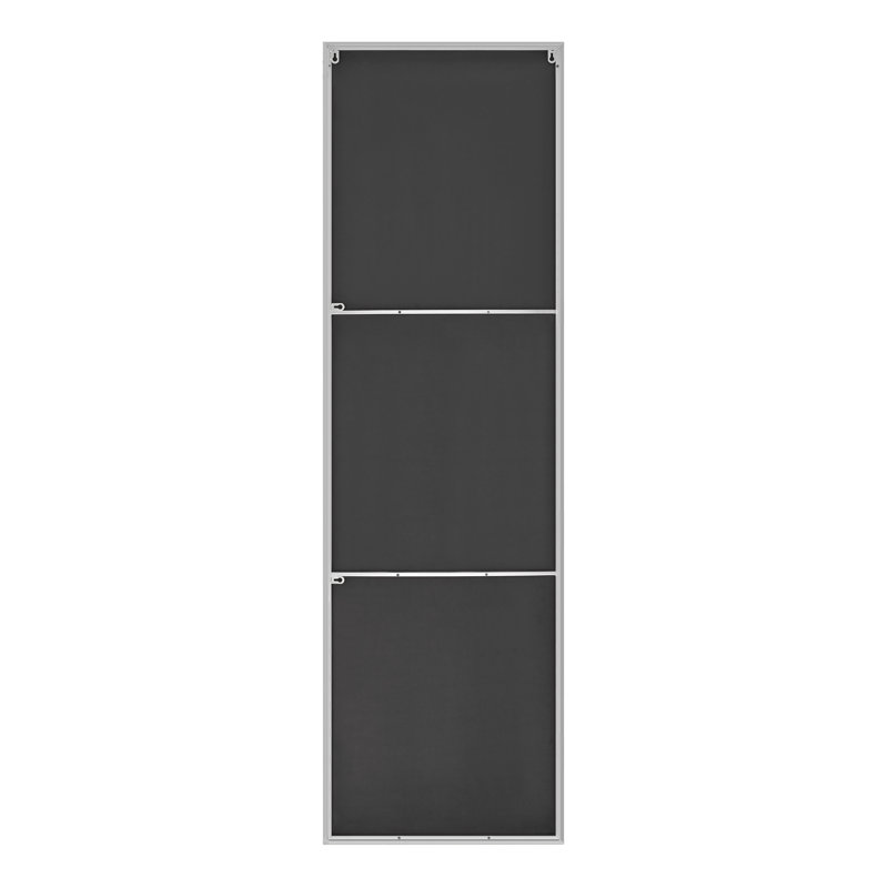 Rectangle Metal Frame Wall Mirror Simple and Elegant Modern Design, Silver, 170cm H x 50cm W