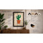 Potted Cactus Botanical - Framed Print-573091623-573091802