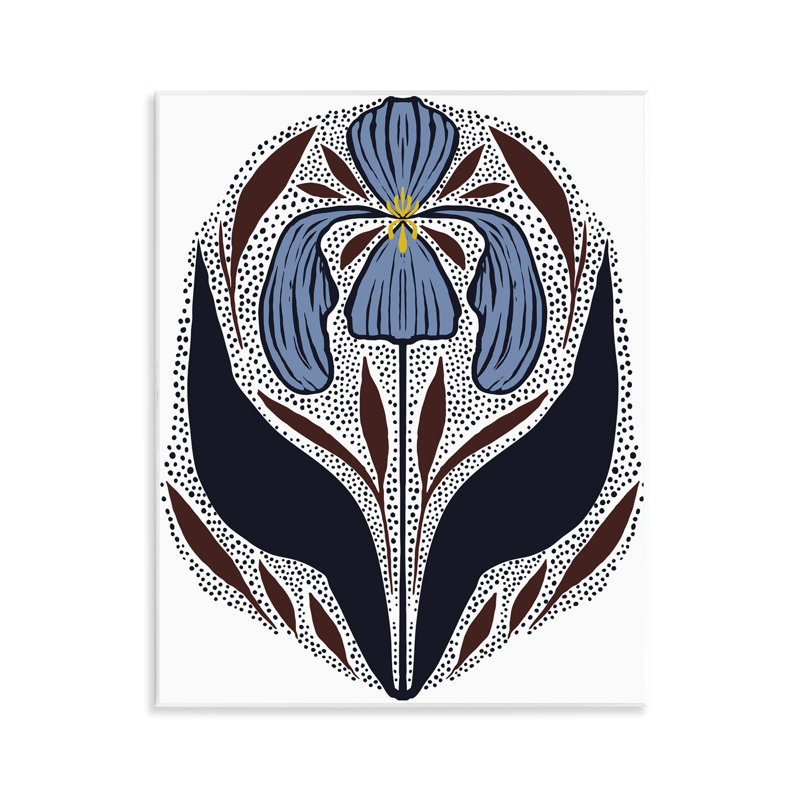 Symmetrical Iris Pattern Wall Plaque, design by Hannah Beisang
