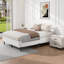 Sommier tapissier à profil bas de 5 pouces avec base de matelas en tissu facile à assembler-175235298