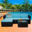 Ensemble de patio complet 5 pièces avec coussins-333237790-333237791