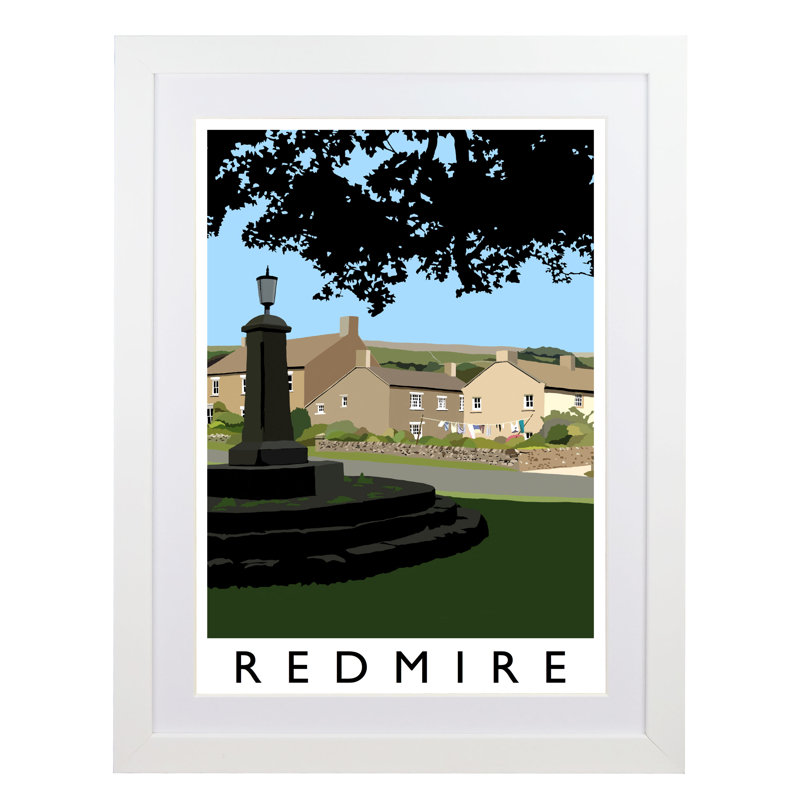 'Redmire 2' by Richard O'Neil - Print, White Wood Frame, 54 cm H x 44 cm W x 2.2 cm D