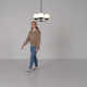 Avoca 3 Light Metal Dimmable Chandelier