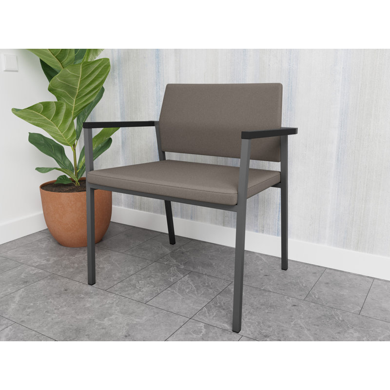 Fauteuil de réception Avon Rx, Gris anthracite, Vinyle Silvertex Météore