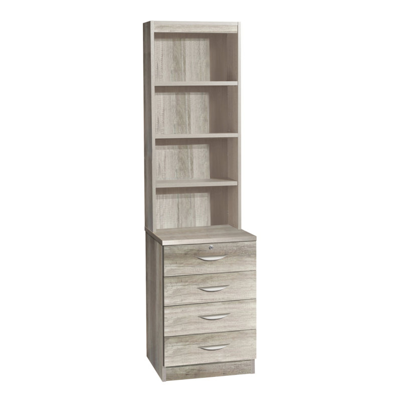 Mildura 48cm Wide 4 -Drawer File Cabinet, Grey Nebraska