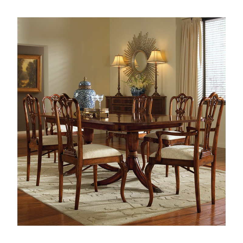 Mazo Upholstered Arm Chair, Antique Mahogany