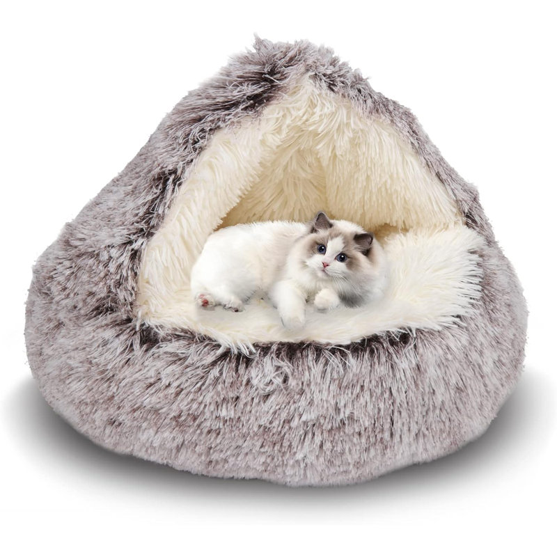 Lit pour animaux Geidi Nest, Brun, Très petit (L 20 po x l 20 po)