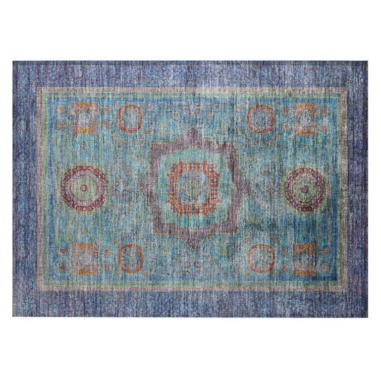 Machine Washable Indoor/Outdoor Jacobus ACN2159 Global Rug