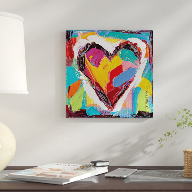 «  "" ", expressions de couleur ii"  », reproduction d’impression sur toile tendue, H 26 po x l 26 po x P 1,5 po
