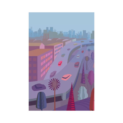 Moscow Manhattan by Charles Harker - Wrapped Canvas Print
