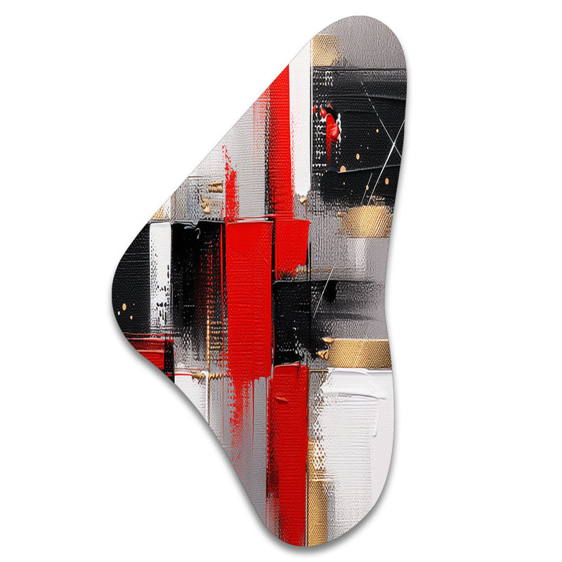 Chiyeko - art cubique asymétrique en forme de cube cubique, H 31 po x l 17 po
