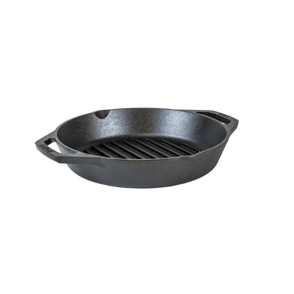 Lodge Cast Iron 12 Grill Pan with Dual Handle