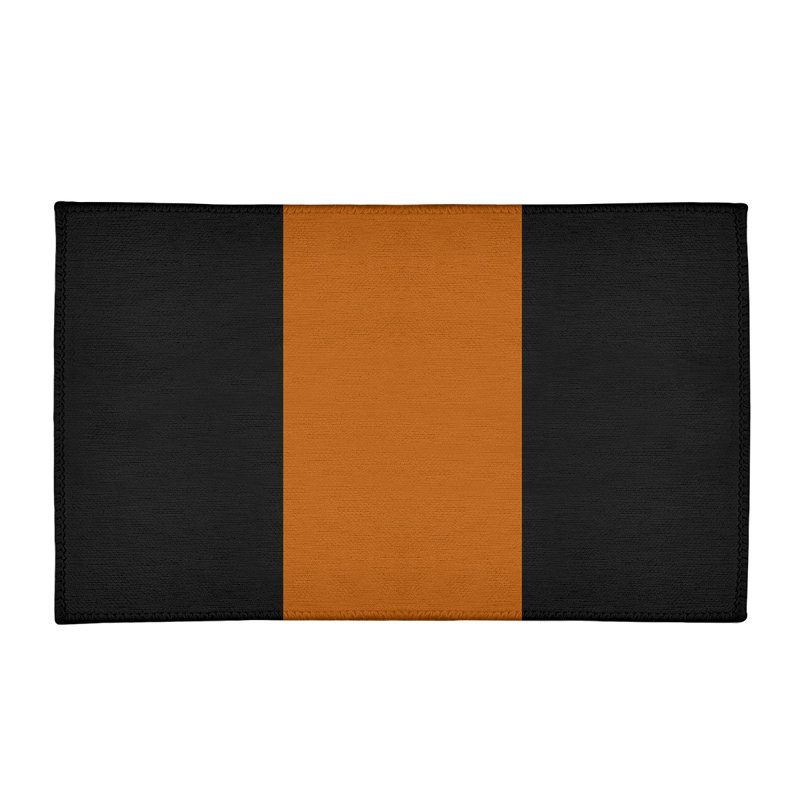 Tapis orange/noir, Rectangle 2 pi x 3 pi