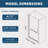 1 3/8" Adjustment,Universal Pivot Shower Door, Open Outside, With 1/4" Tempered Glass Finish 3672-111493695