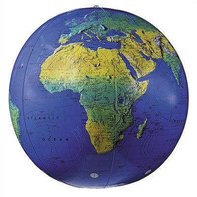 Gonflable 12 po-a-globe bleu foncé
