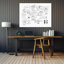 Panneau de verre magnétique mural-92435445