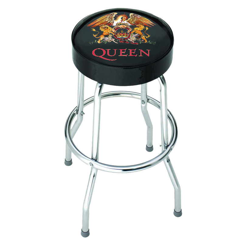 Swivel Upholstered Counter Stool with Metal Frame