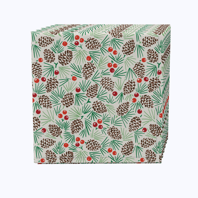 Dalexia Cotton Twill Floral Square Napkin