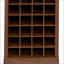 Armoire-bar à vin 28 bouteilles Cabinets, noyer brun moderne, l 17,8 po x P 15,95 po x H 35,43 po | Bois aggloméré | Traditionnel