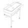 32"L*17"W White Ceramic Rectangular Single Faucet Hole Console Bathroom Sink with Overflow