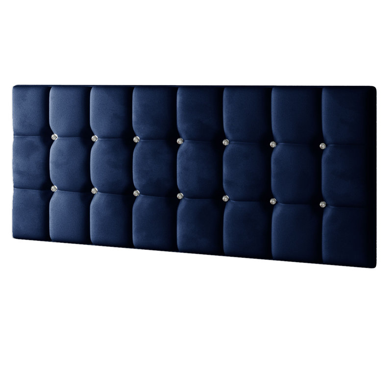 Rochester Upholstered Headboard, Royal Blue, Kingsize (5')