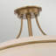 Fremont Frosted Glass Semi Flush Mount
