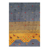 Canvello Gabbeh Brown And Grey Rug - 6'9 X 8'9"