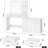 61" Make Up Vanity Desk with Mirror and Lights, Vanity with 8 Wide Storage Drawers & 2 Tier Shelves, 3 Lighting Modes with Adjustable Brightness, Vanity Desk for Bedroom-466806971