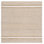 Tapis rayé en ivoire naturel / ivoire Natural Fiber