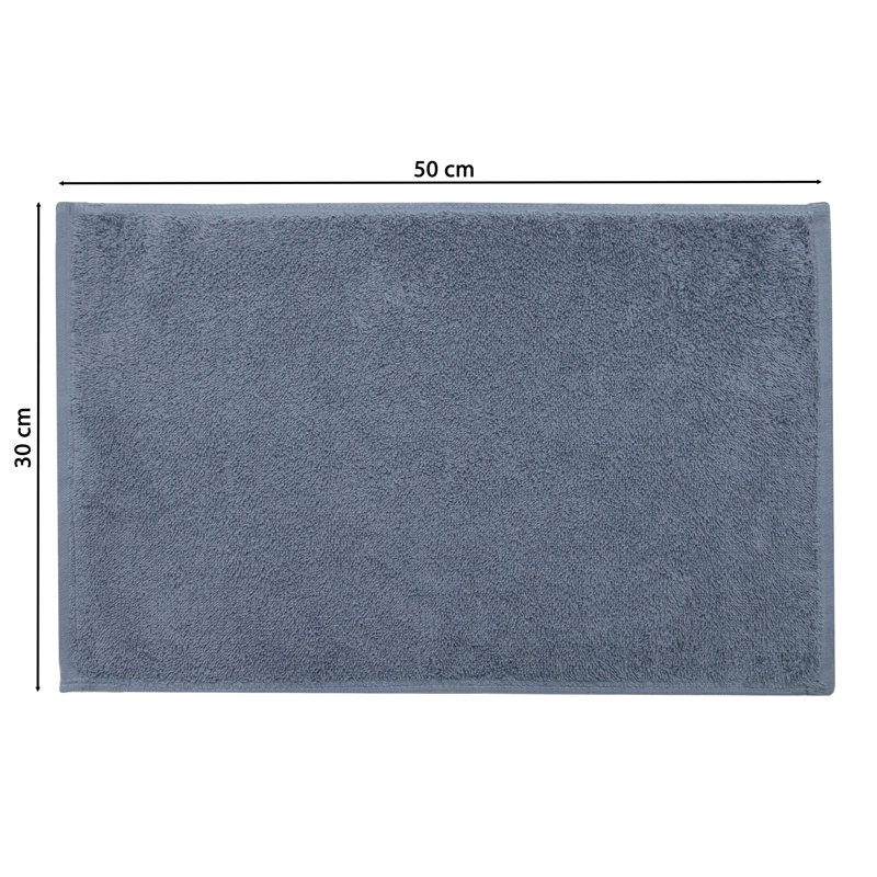 Midweight Fingertip Towel, 30cm W x 50cm L, Grey