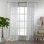 Extra Long & Extra Wide Chiffon Faux Silk Crep Single Panel Curtain