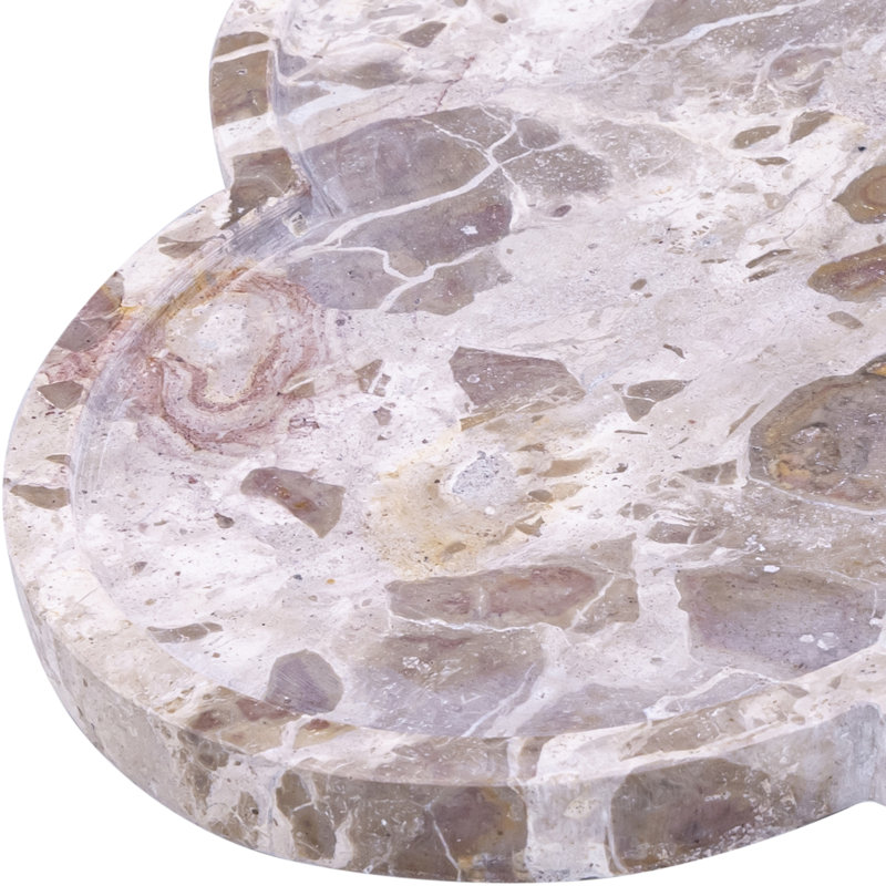 Plateau en marbre Rimini, Beige
