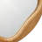 Asymmetrical Natural Pine Wood Frame Free Form Wall Mirror
