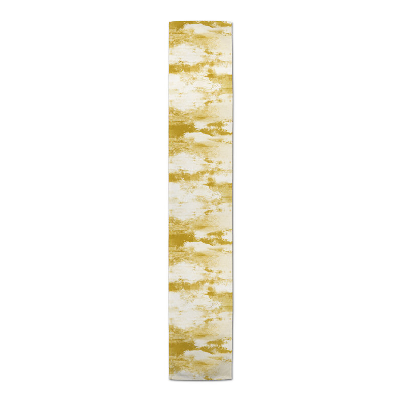 Chemin de table Askey, 72 po x 16 po, Jaune