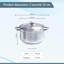 Buckingham Deep Casserole Dish Mirror Finish with Glass Lid-762189896