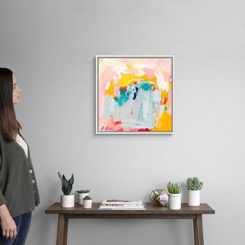 "Promise" par Amira Rahim, reproduction d’art sur toile, Toile blanche encadrée, H 22 po x l 22 po x P 1,75 po