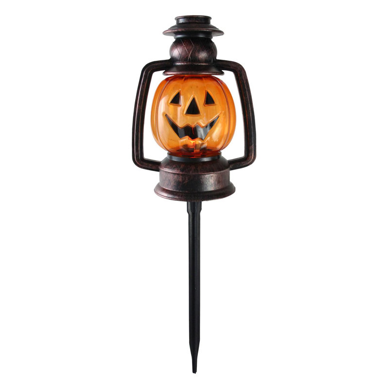 Ensemble de 3 marqueurs de chemin de lanterne citrouille d'Halloween 15,5 po