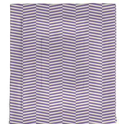 Édredon réversible simple en microfibre à rayures fracturées