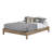 Munich Queen Platform Bed on Legs - Rustic Style Weathered Oak-36113240-55426652